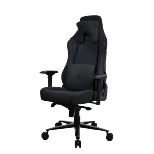 Arozzi Vernazza Supersoft™ Fabric Gaming Chair – Pure Black
