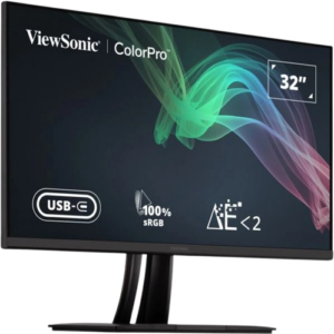 ViewSonic Frameless Ergonomic Professional LED Monitor 32" 4K (VP3256-4K)